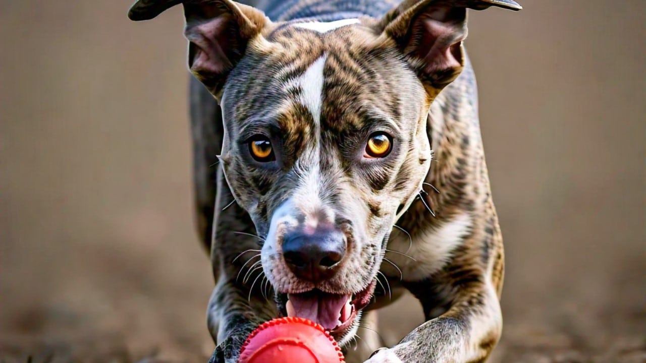 catahoula pitbull mixbreed dog